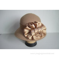 Wholesale Women's Wool Fabric Ribbon Church Hats